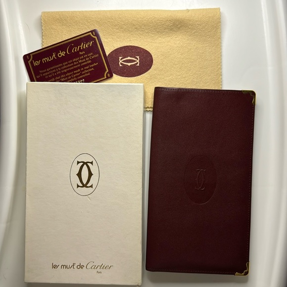 Cartier Bifold Long Wallet Bordeaux - Picture 8 of 9